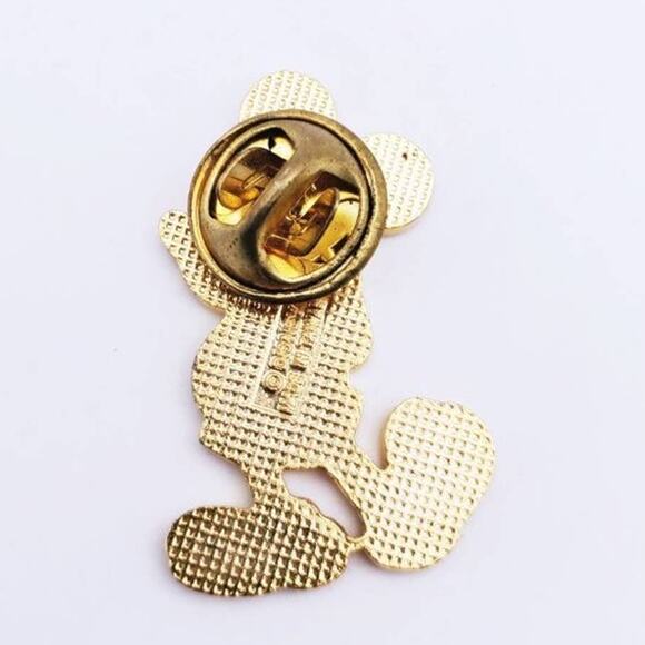 Disney Mickey Classic Pose Pin Red Yellow Enamel Collectible - Picture 4 of 5